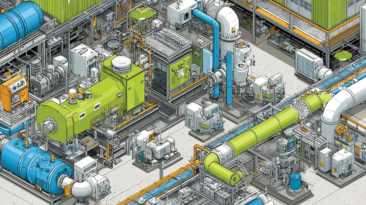 Схема обслуживания чиллера в промышленных условиях