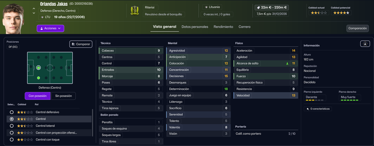 Orlandas Jakas DFC 2026