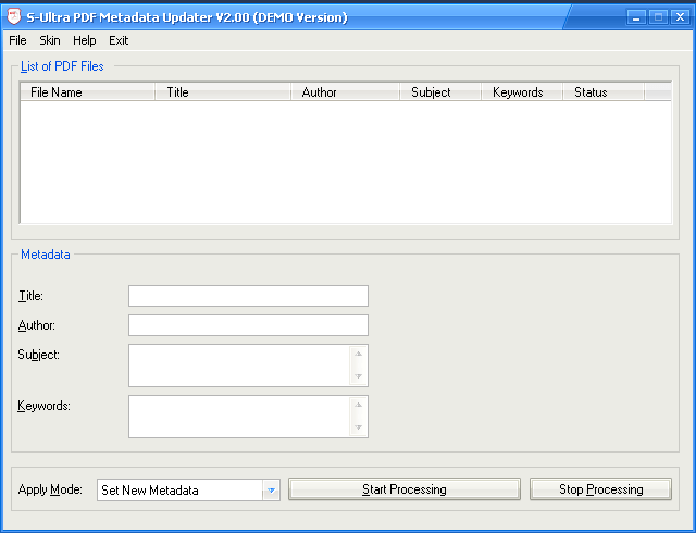 S Ultra PDF Metadata Updater 3.0.0