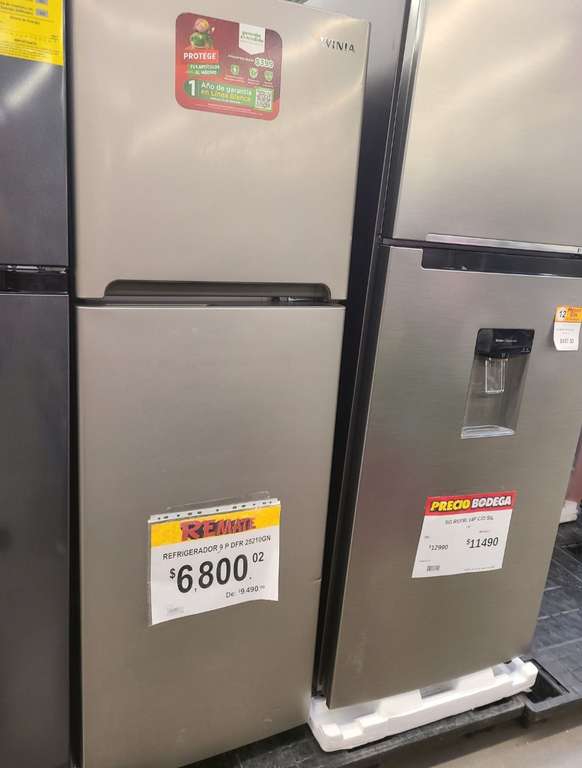 Bodega Aurrera: Refrigerador Winia 9p Última liquidación 
