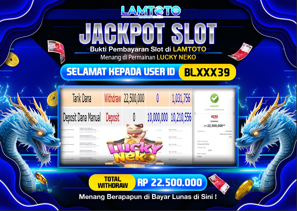 BUKTI JACKPOT LUNAS LAMTOTO