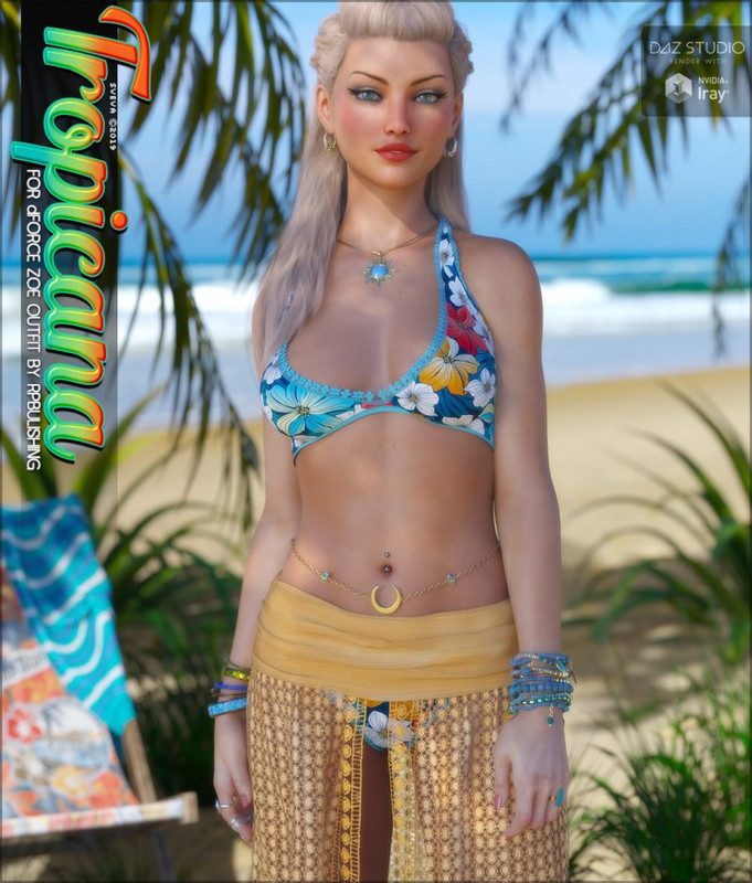 Tropicana for dForce Zoe Outfit G8F Tropicana for dForce Zoe Outfit G8F