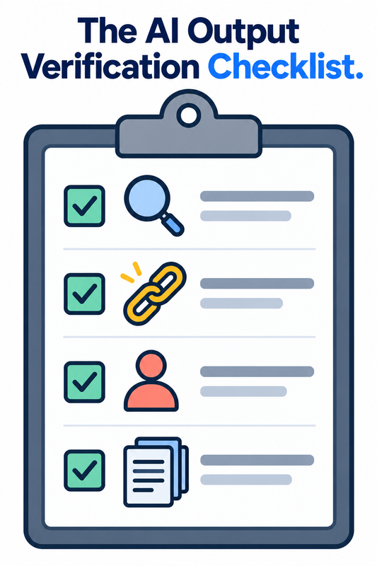 AI output verification checklist before client delivery