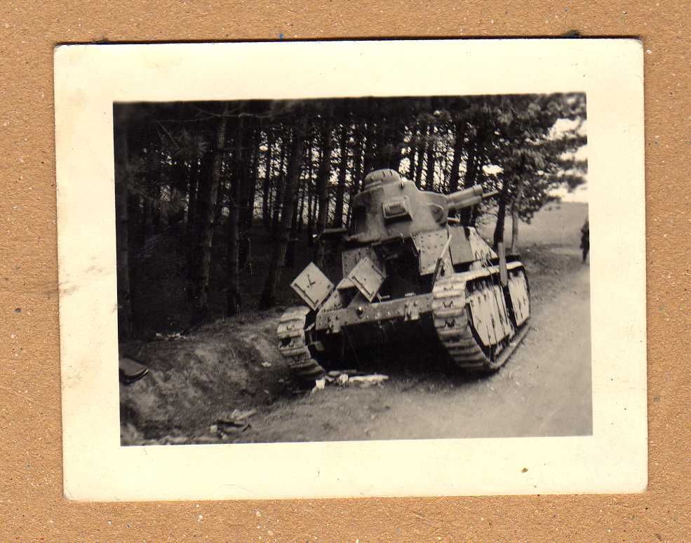 altes Foto II.Weltkrieg abgeschossener französis