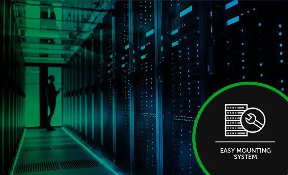 Rack de Piso Intelbras RPD 2467 desmontado para transporte