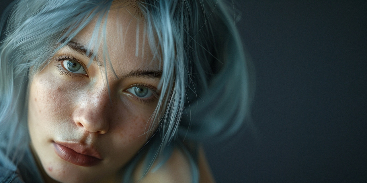 Секреты удачной фотосессии: советы от профессионалов Портрет девушки с голубыми волосами