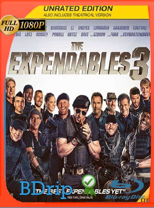 Los indestructibles (The Expendables) 3 (2014) EXTENDED BDRip [1080p] [Latino] [GoogleDrive] [RangerRojo]