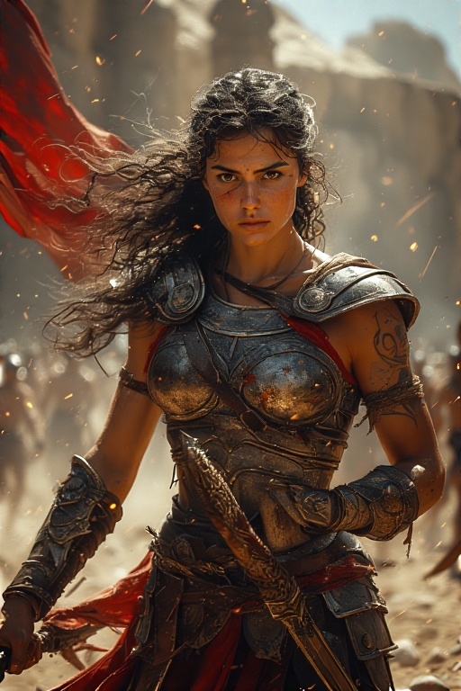 Greek-Warrior-Female-Spears-Sw-27
