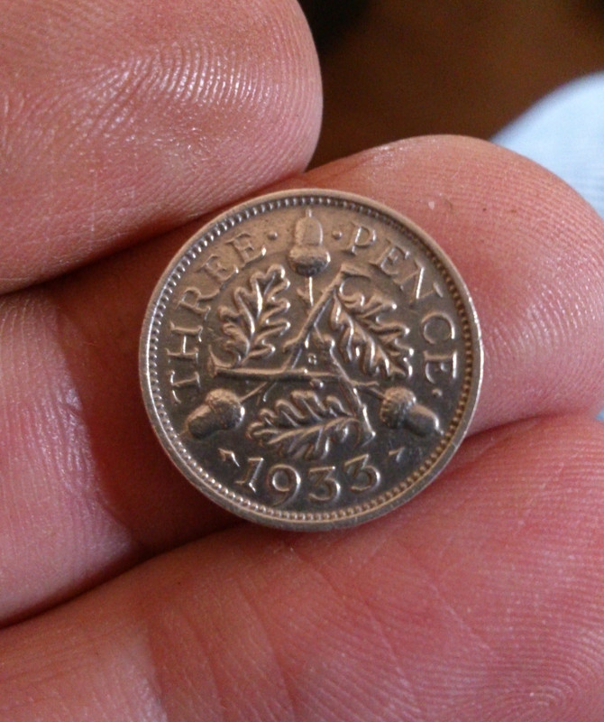 1933 silver threepence reverse 02072013