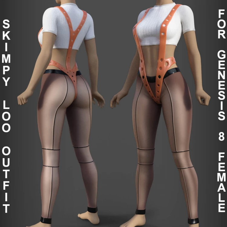 Skimpy Loo Outfit for Genesis 8 Females