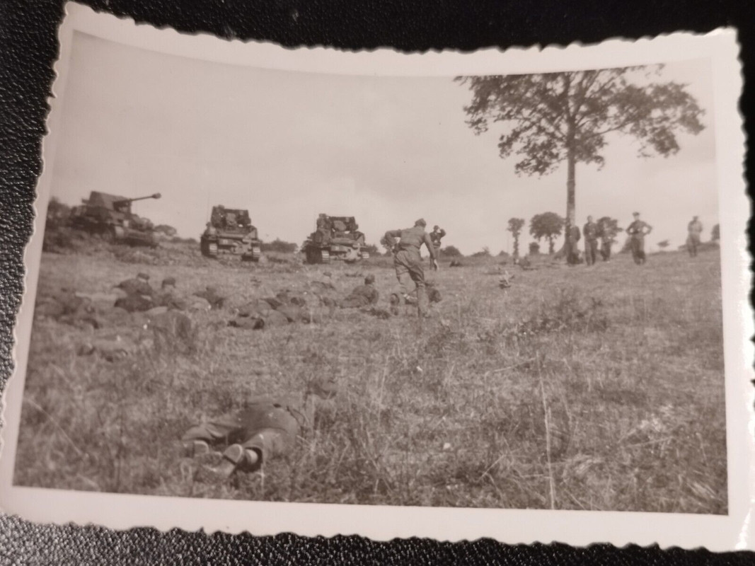 2.WK Foto Kampfgruppe Panzerjäger Marder mit russ Pak Aufbau Übung Panzerrudel (4)