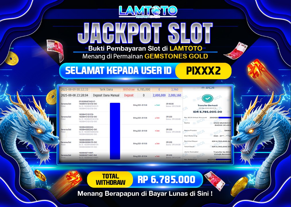 BUKTI JACKPOT LUNAS LAMTOTO