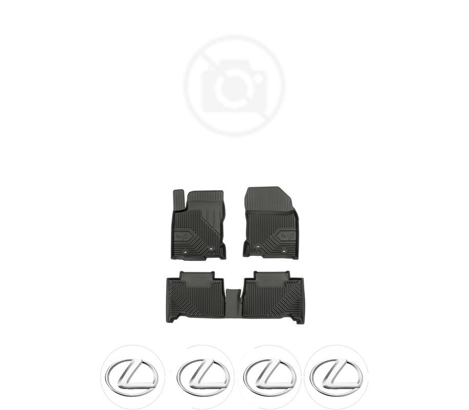 Set covorase presuri LEXUS NX din 2014-2021, auto, din cauciuc thermoplastic, 4 Stickere auto cu LEXUS