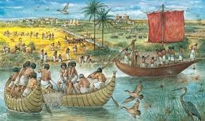 Artistic Scene of Nile Life