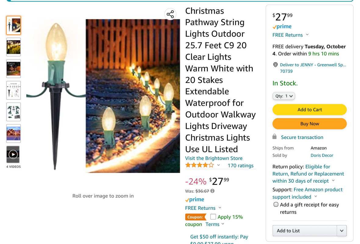 Best place to get Christmas lights? Home & Garden