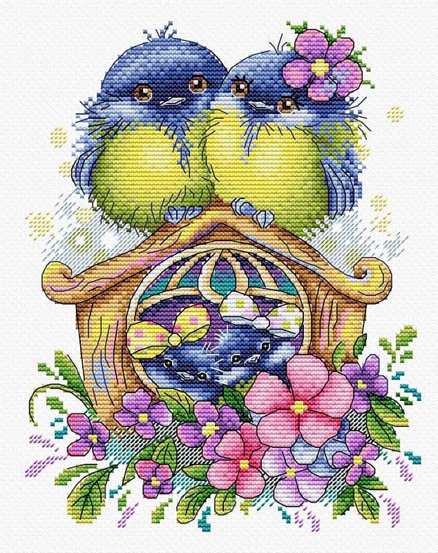 Counted Cross Stitch Kit FIREBIRD by MP Studio M-120 /"Meadow flowers/"