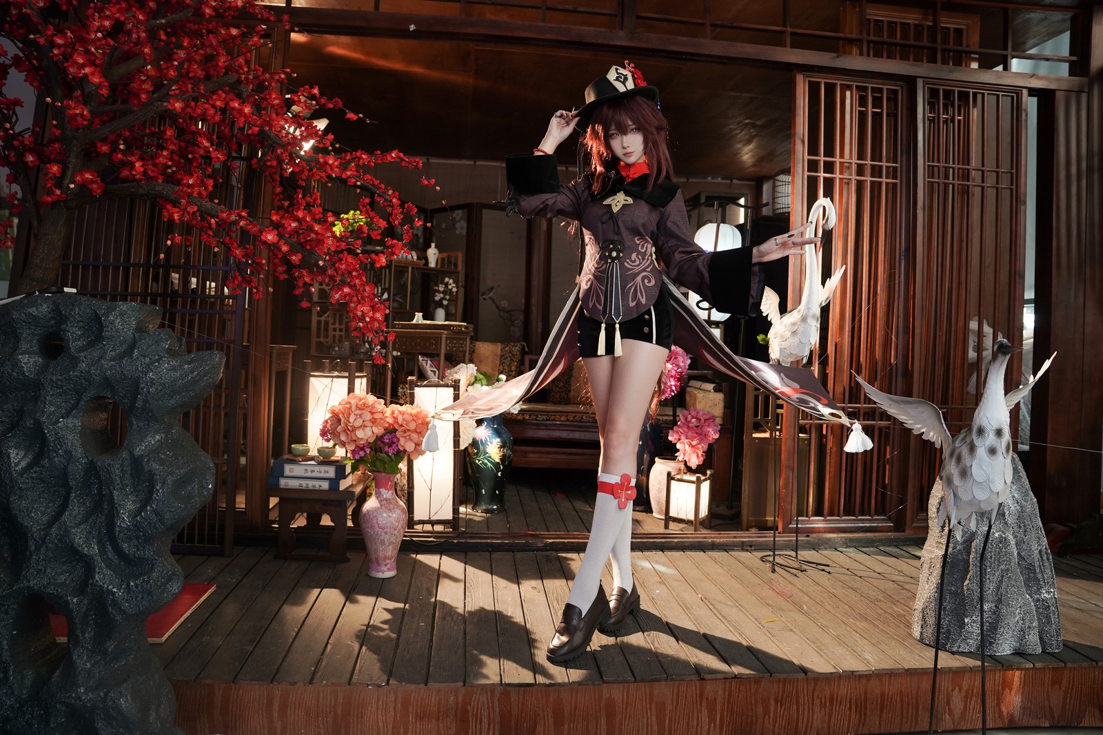 Seya-狮砸 – 原神 胡桃 Cosplay 高清写真集（9P-118MB）插图1