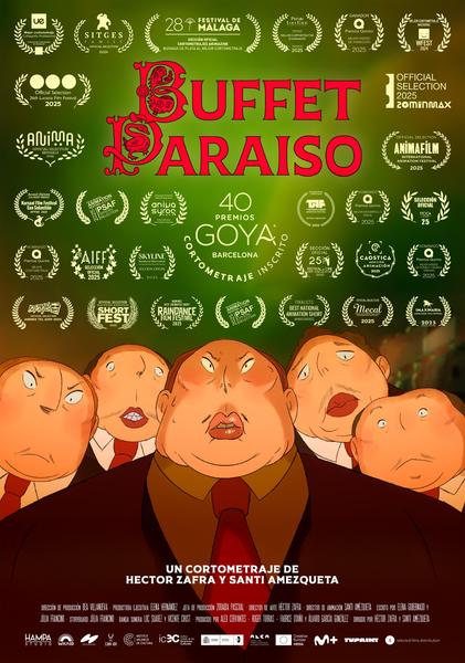 BUFFET PARAÍSO: CUANDO LA GULA ES SISTEMA, Y EL CONSUMIDOR ACABA DEVORADO. FIRME CANDIDATO AL GOYA A MEJOR CORTOMETRAJE DE ANIMACIÓN BUFFET PARAÍSO: CUANDO LA GULA ES SISTEMA, Y EL CONSUMIDOR ACABA DEVORADO. FIRME CANDIDATO AL GOYA A MEJOR CORTOMETRAJE DE ANIMACIÓN