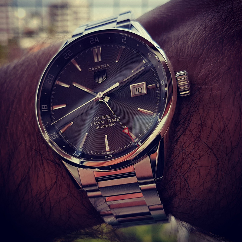 Tag Heuer Carrera Twin Time 41mm Caliber 7 WAR2012  (1)