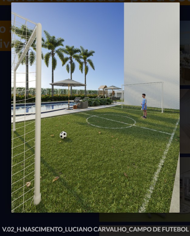Campo de futebol society do Luciano Carvalho Residence Club