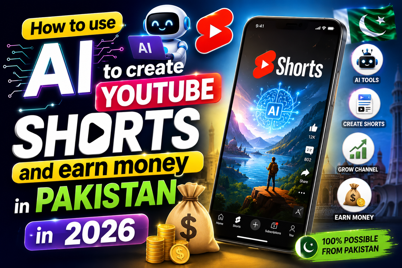 How to use Ai to create Youtube shorts and earn money in Pakistan