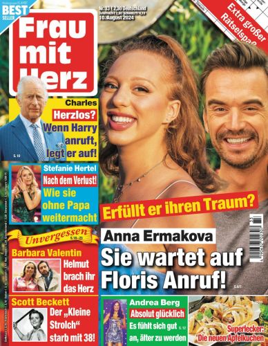 Cover: Frau mit Herz Magazin No 33 vom 10  August 2024