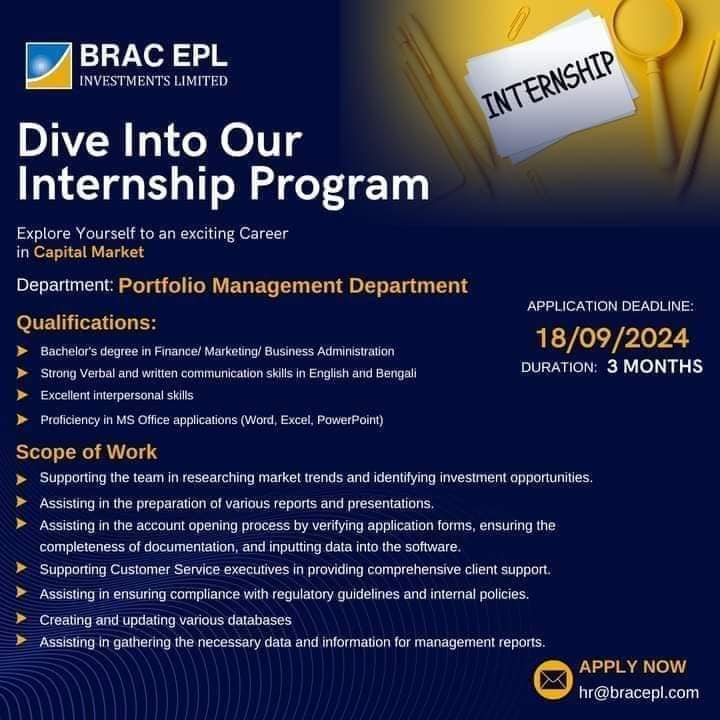 BRAC-EPL-Internship-Program-Circular-2024
