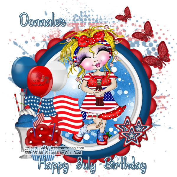 Baldy - Same tube but different tag For July Birthday Friends Donnalee-sherris-group-july