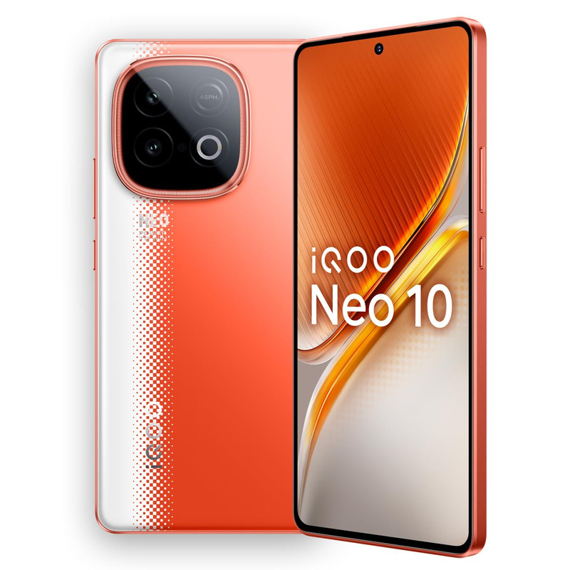 iQOO Neo 10 (Inferno Red, 12GB RAM, 256GB Storage) refurbished