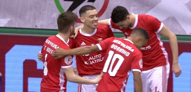 FUTSAL/TAÇA DA LIGA: BENFICA VENCE BURINHOSA E SEGUE PARA AS MEIAS-FINAIS