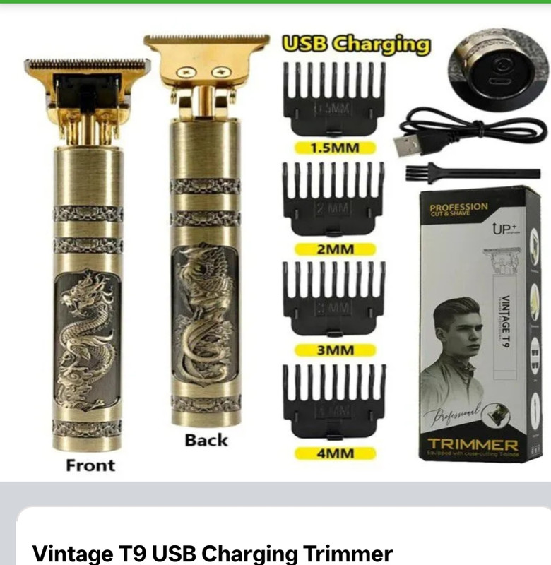 Vintage T9 USB Charging Trimmer