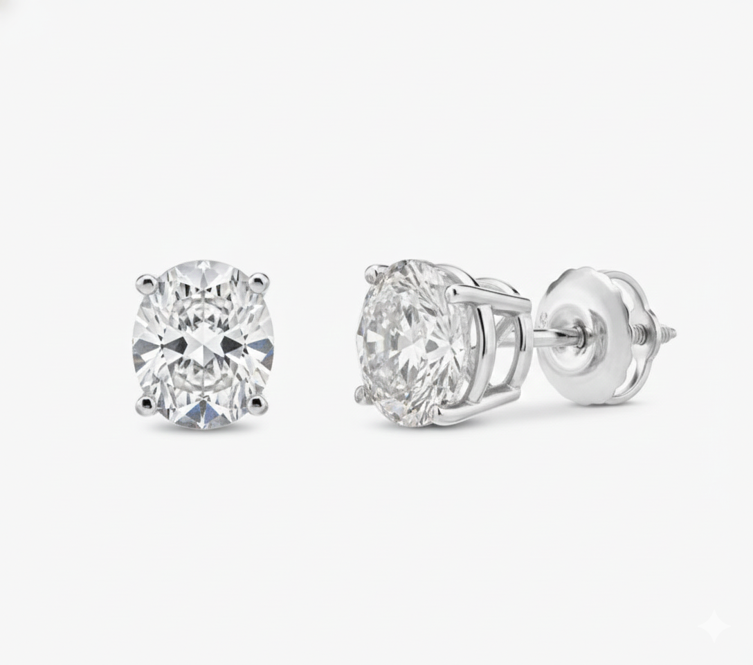 1.00 CTW Diamond Earrings