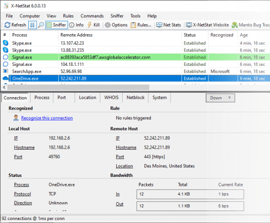 X-NetStat Enterprise   Technicians v6.0.0.34