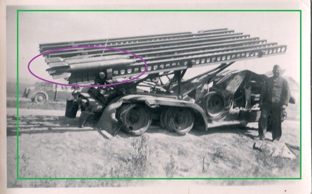 Foto RAKETENwerfer Stalin ORGEL 1942 zerstört