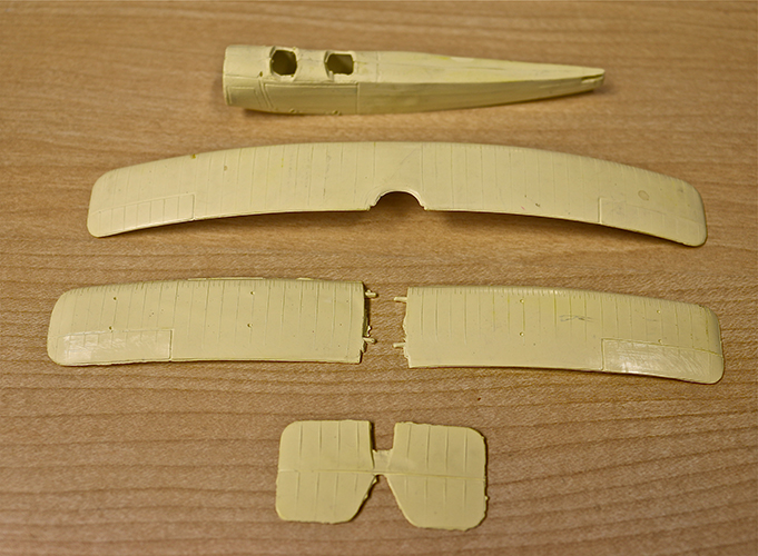 Penguin AVRO 504k Parts top view