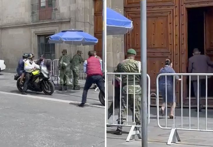 Rosa Icela Rodríguez llega en moto a Palacio Nacional tras llamado de AMLO