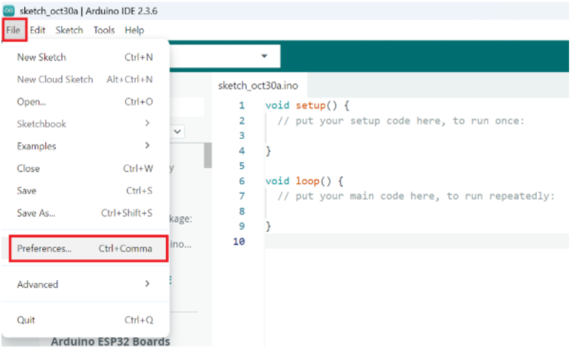 Arduino IDE Preferences