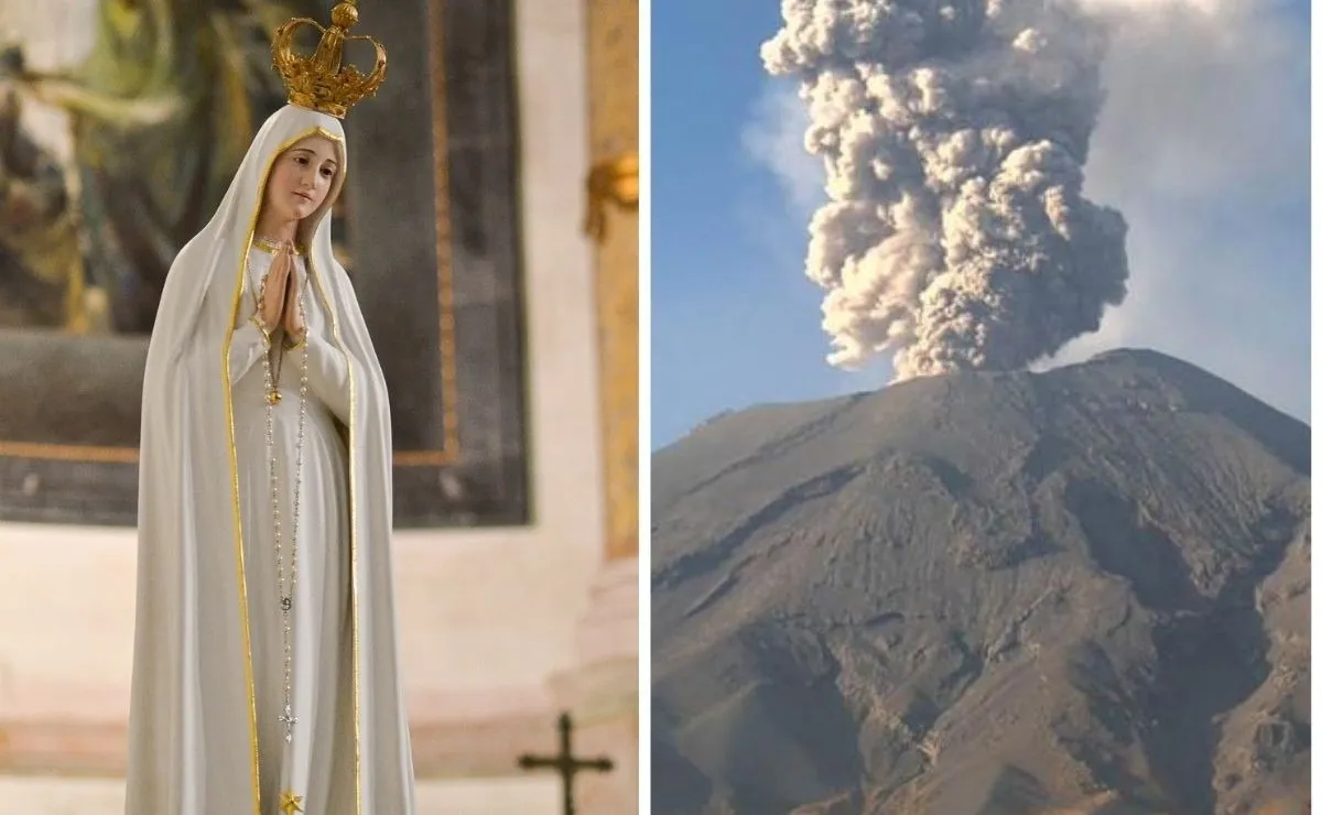 Aseguran que imagen de la Virgen de Fátima hizo advertencia sobre el Popocatépetl