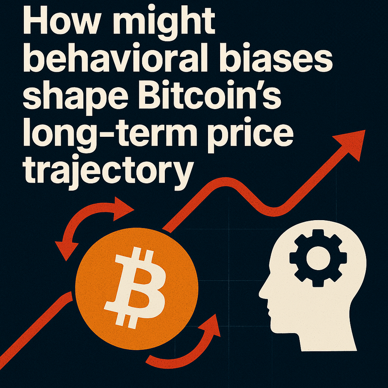 How might behavioral biases shape Bitcoin's long-term price trajectory