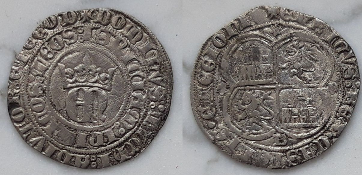 Real de Enrique II. Burgos. Emisión de 1373 d C. E2b1