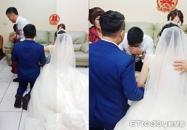 ayahnya menangis histeris saat Qiu berpamitan