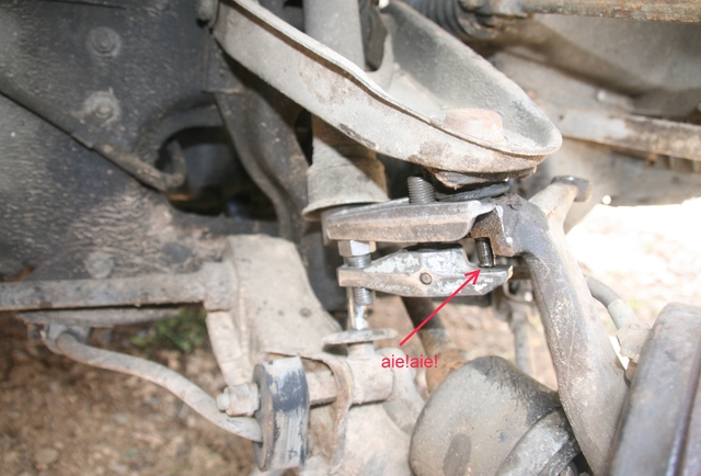 pas de vis rotule sup