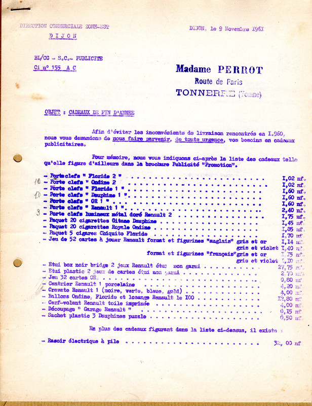 1961 11-09 - R4 - commande cadeaux (1)