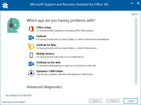 Microsoft Support and Recovery Assistant 17.00.7513.007 Microsoft Support and Recovery Assistant 17.00.7513.007