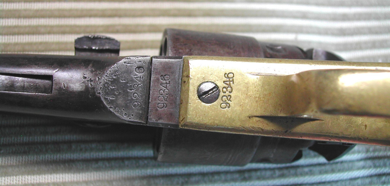 1860 Colt army serial numbers 92346 on the frame