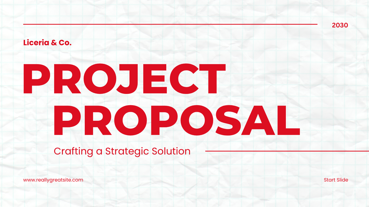 Red and White Blue Minimalist Project Proposal Presentation