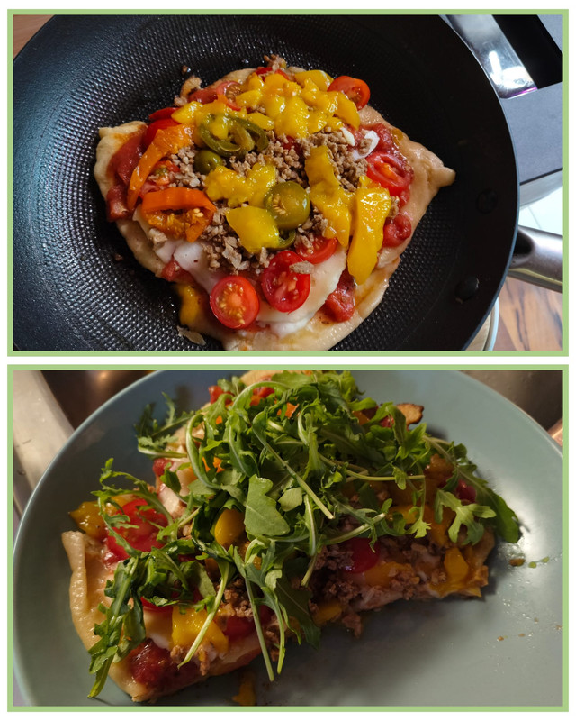 viiden minuutin pizza