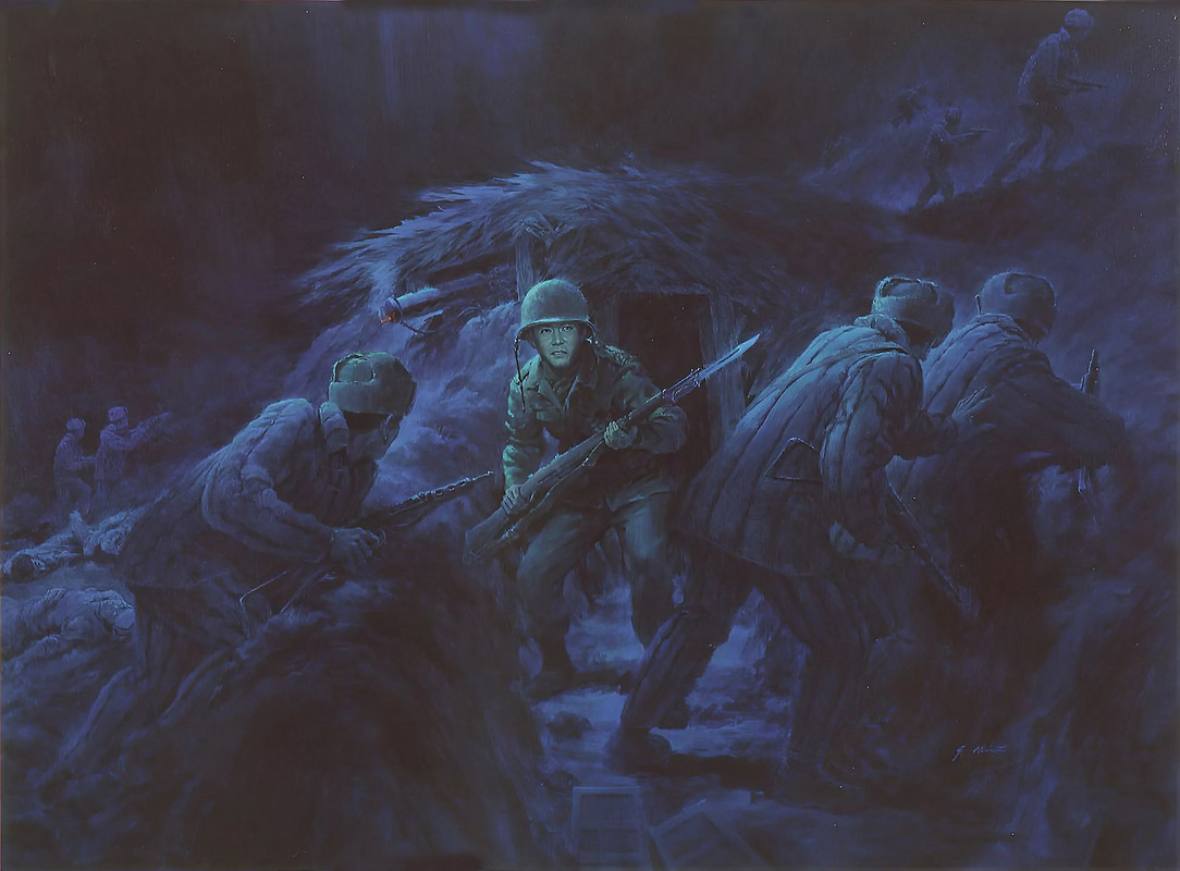 Corea,el cabo Hiroshi N. Miyamura.Korean War By George Akimoto, 1977