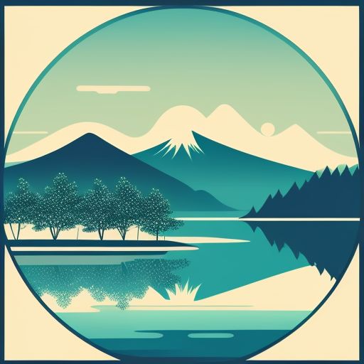 Painting-of-a-lake-with-trees-12