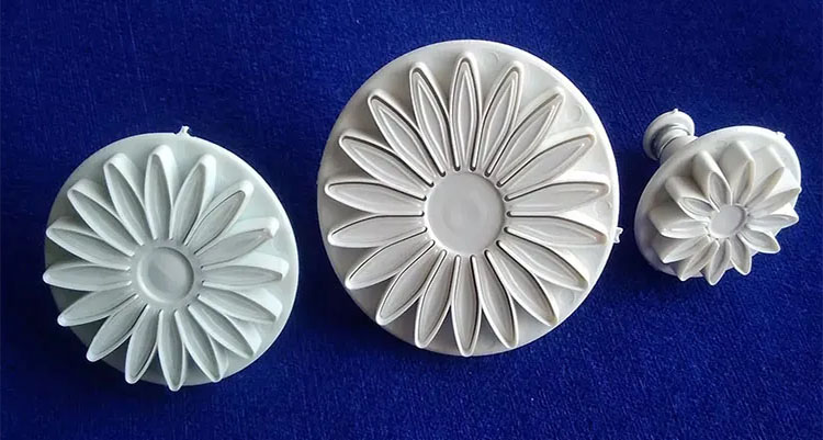 Molde corador de margarita tortal para fondant galletas decorar 